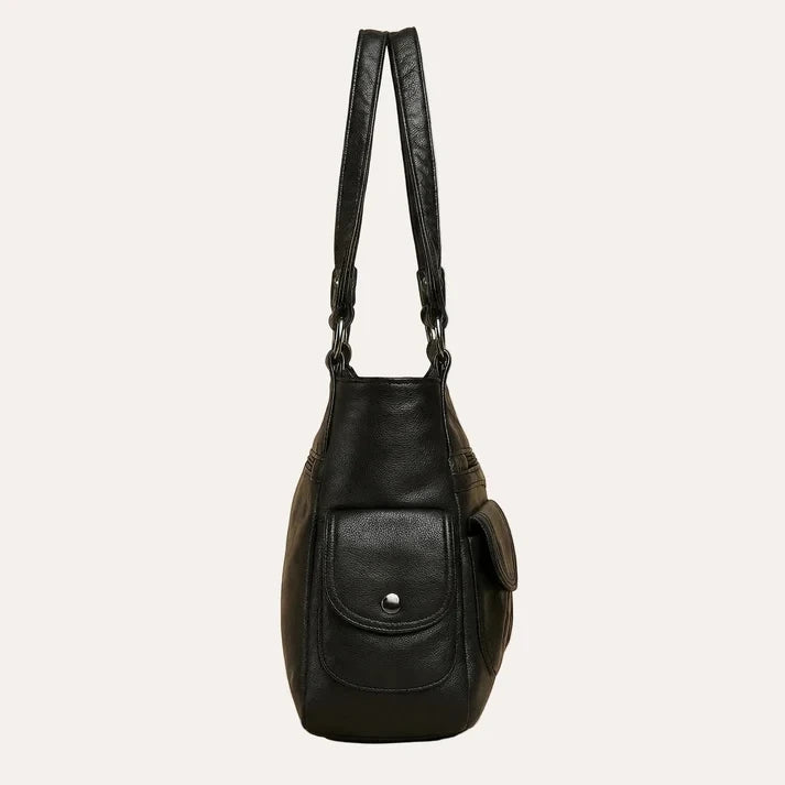 Women's everyday shoulder bag dual straps, front view